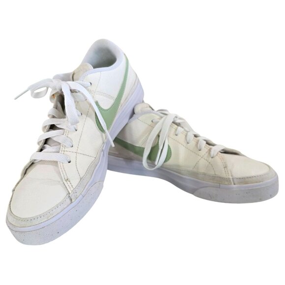 Nike Court Legacy Low Next Nature White Green Sneakers Women Size 7.5 DH3161-002 - Picture 3 of 10